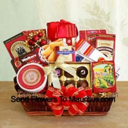 Cadeaumand Met Smaakvolle Snacks